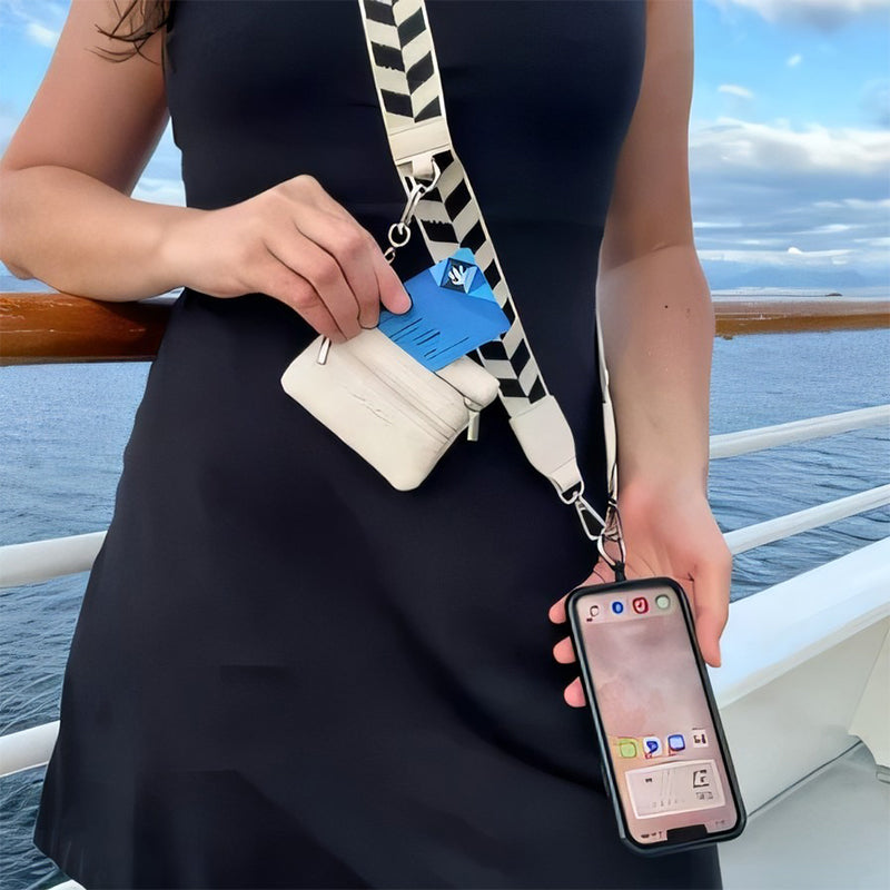 Iconica™ PhoneStrap |  Justerbar Crossbody Telefonrem Med Pouch