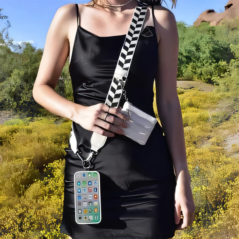 Iconica™ PhoneStrap |  Justerbar Crossbody Telefonrem Med Pouch