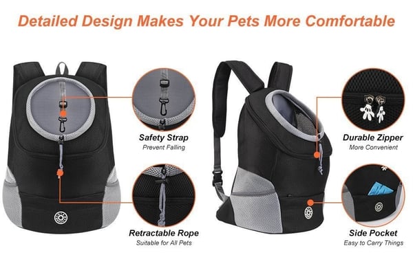 DogFri™ Backpack - Åndbar hundetransportør