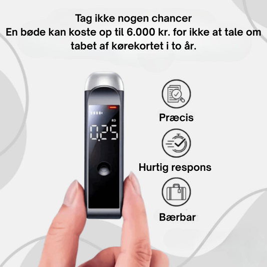 PromilleGuard™ | Nøjagtigt alkometer – Resultat på 10 sekunder