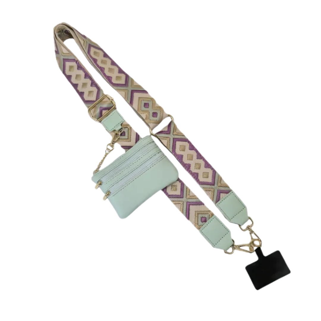 Iconica™ PhoneStrap |  Justerbar Crossbody Telefonrem Med Pouch