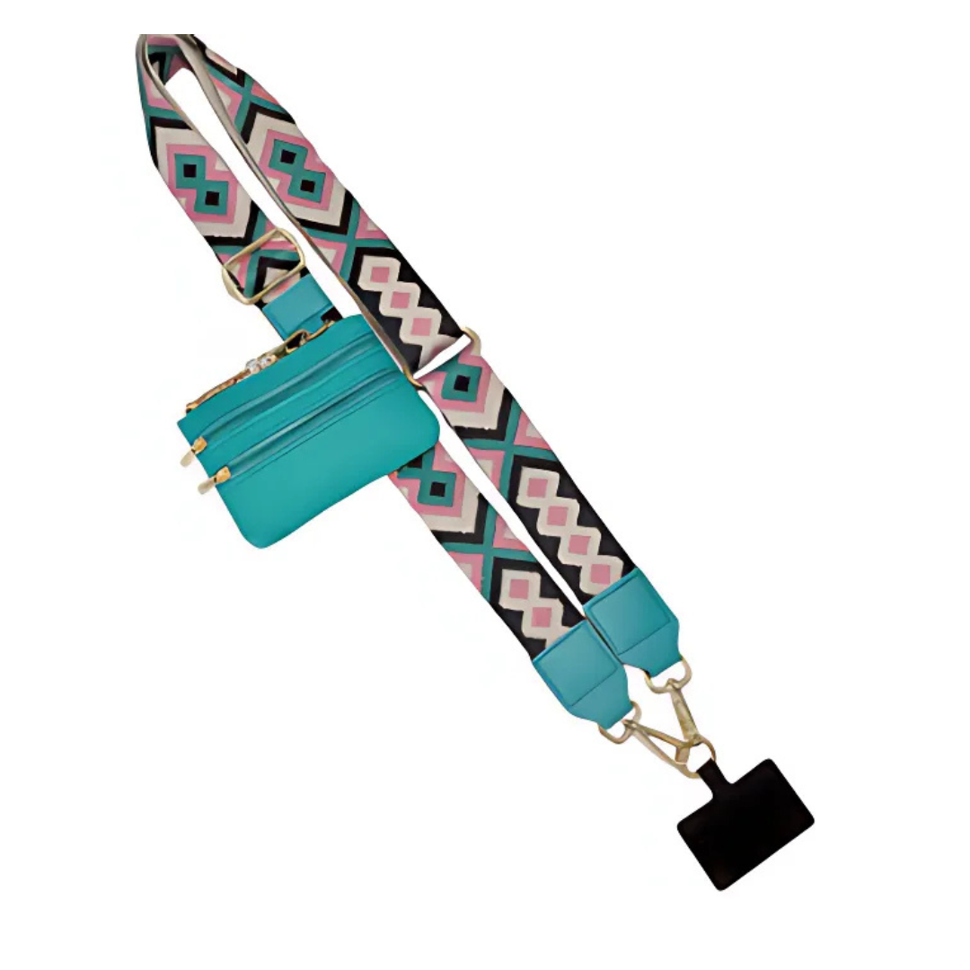 Iconica™ PhoneStrap |  Justerbar Crossbody Telefonrem Med Pouch