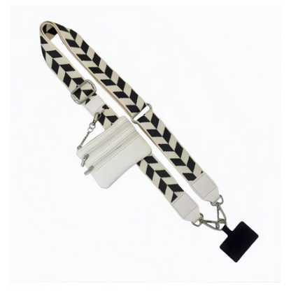 Iconica™ PhoneStrap |  Justerbar Crossbody Telefonrem Med Pouch